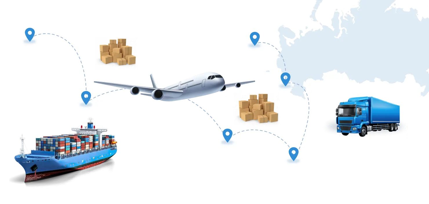 All types of MEEST delivery on the planet map